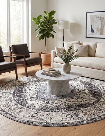 9' 10 x 9' 10 Yara Round Rug