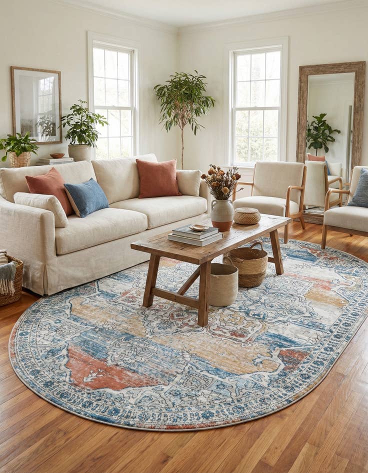 Detail image of 6' x 9' Nyla Oval Rug