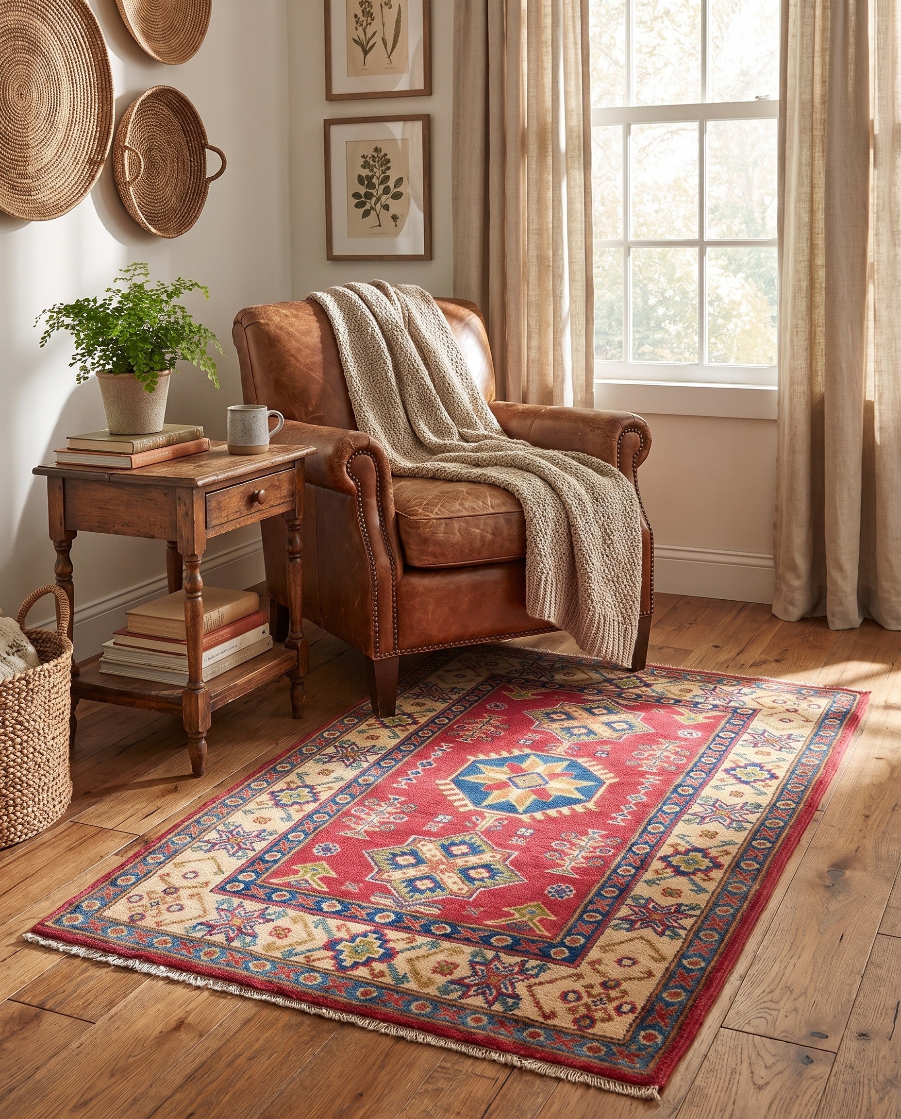 2' 8 x 4' 2 Hand Knotted Kazak Rug