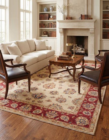 5' 10 x 8' 3 Hand Knotted Ziegler Rug
