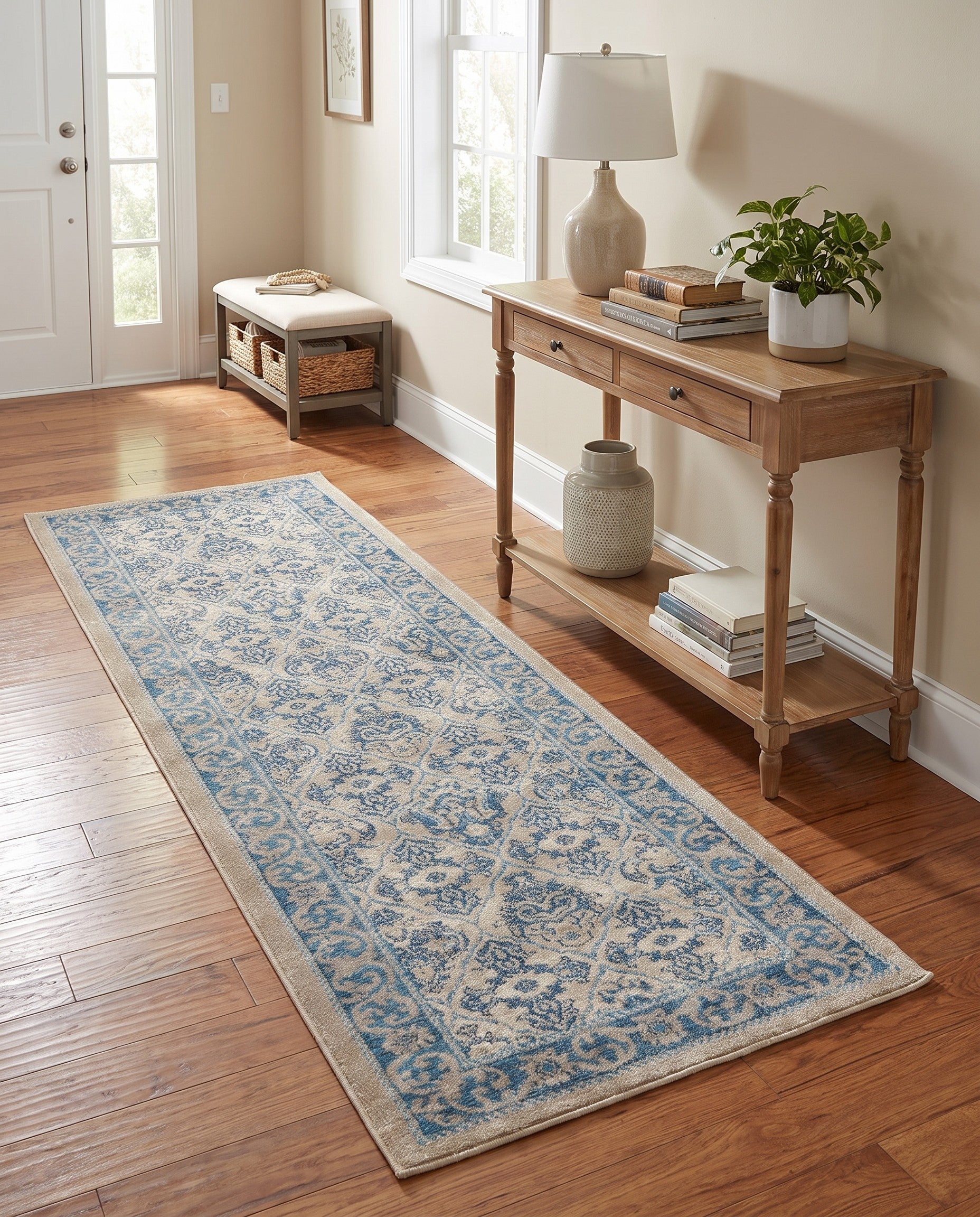 Beige Viola Runner Rug