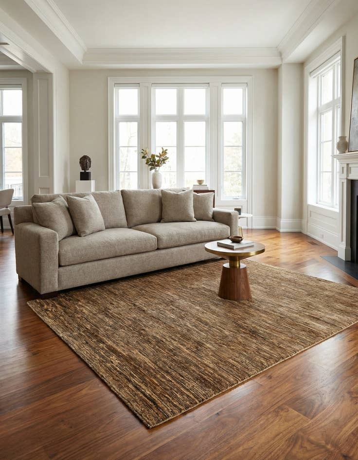 Detail image of 5' x 6' 5 Hand Knotted Modern Ziegler Rug