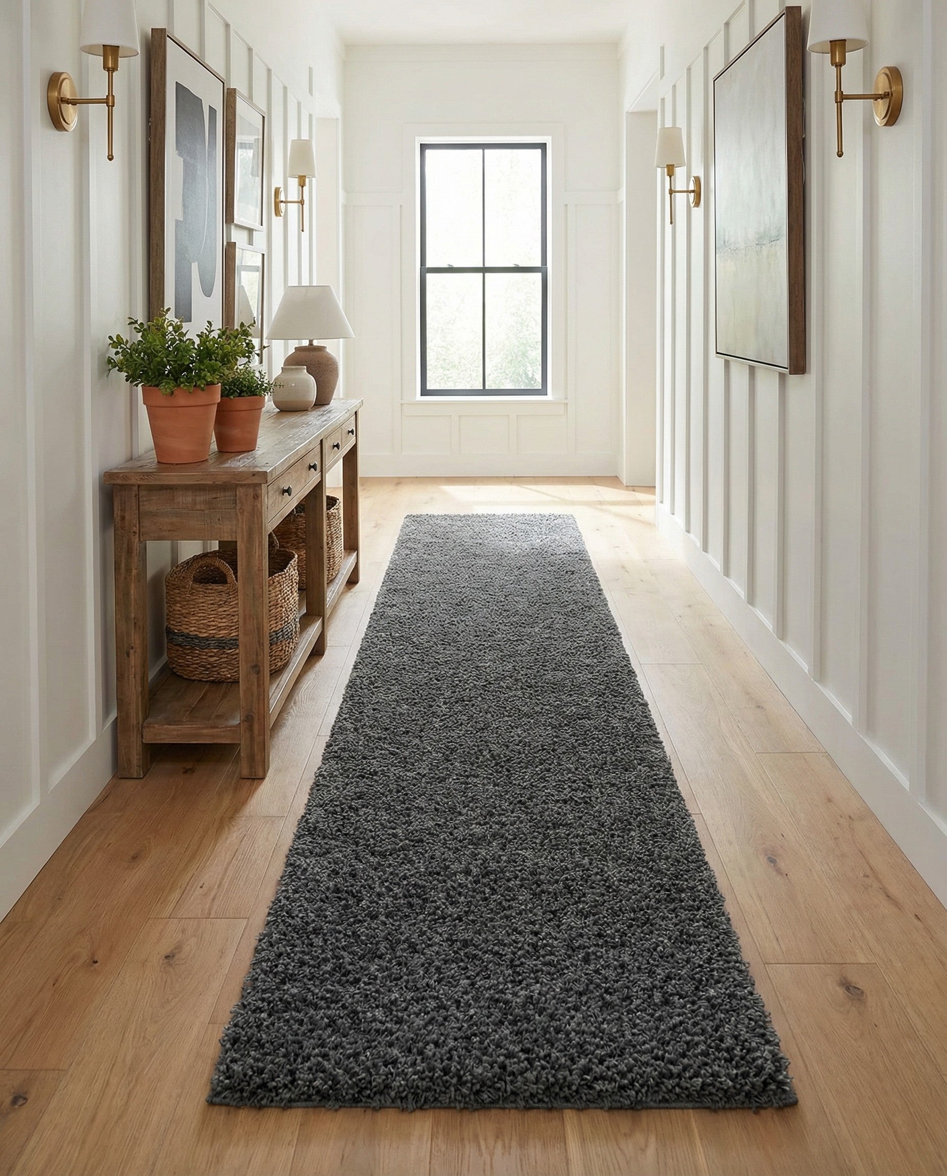 Primary image 2' 7 x 16' 5 Zermatt Shag Runner Rug