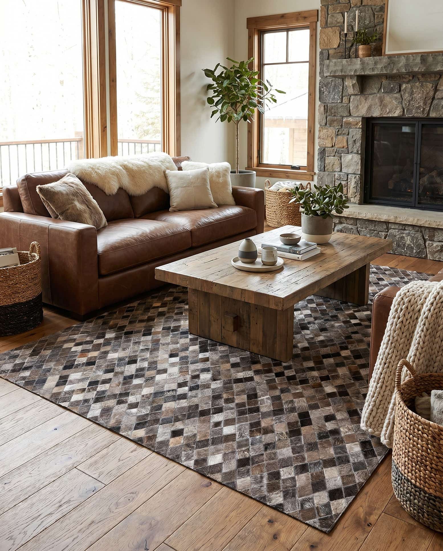 5' x 8' Cowhide Rug