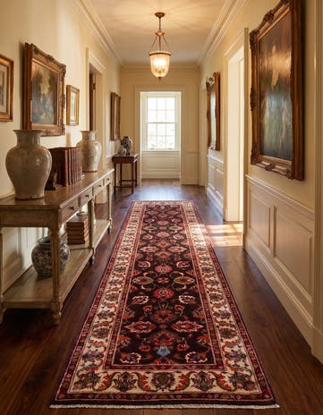 2' 9 x 10' 7 Hand Knotted Ariana Ziegler Runner Rug