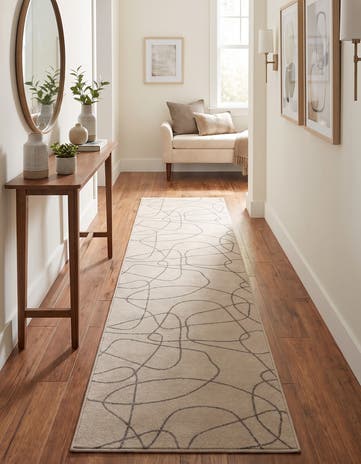 Ivory Contour Runner Rug