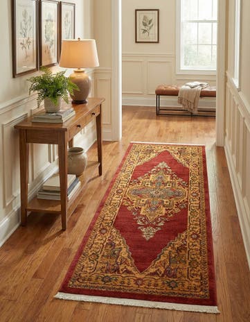 Red Sara Runner Rug