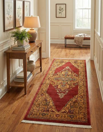 Red Sara Runner Rug