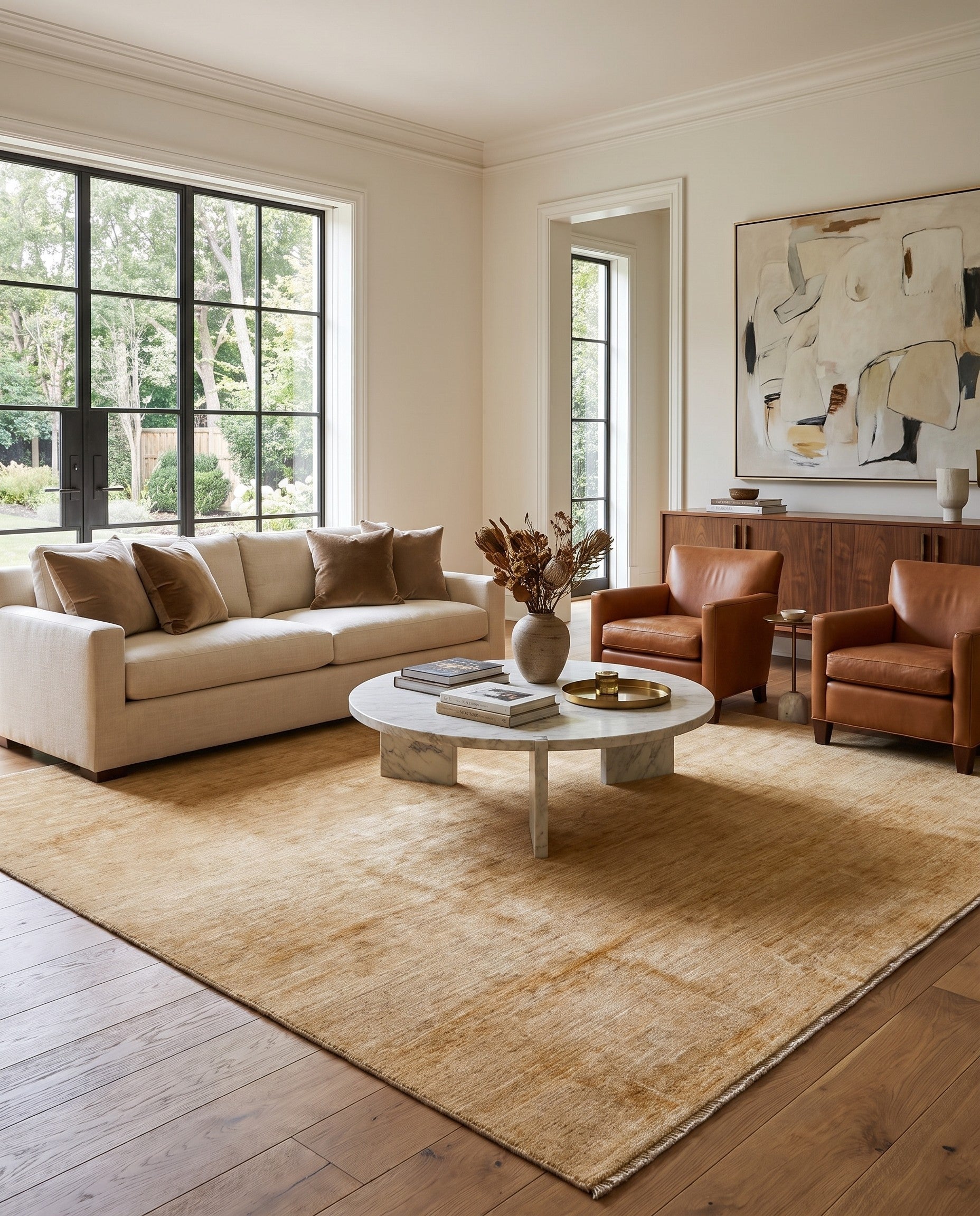 9' 4 x 11' 8 Hand Knotted Ziegler Modern Rug