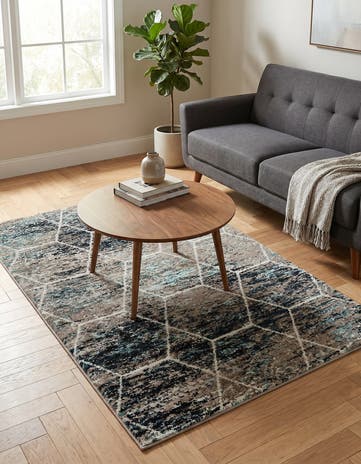 3' x 5' 3 Lattice Frieze Rug