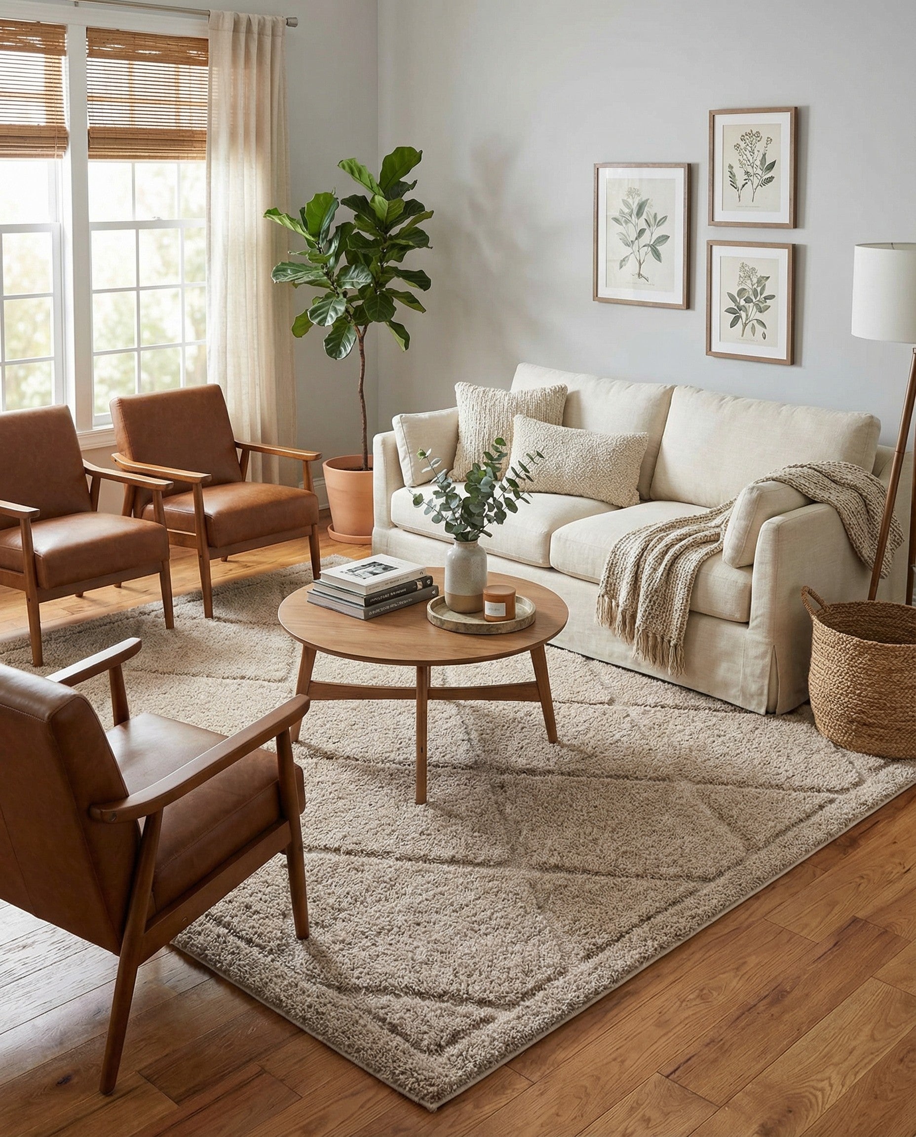 8' x 10' Trellis Shag Rug