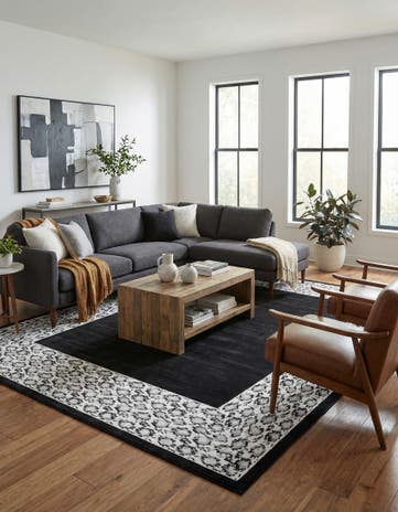 Black Vince Camuto Rug
