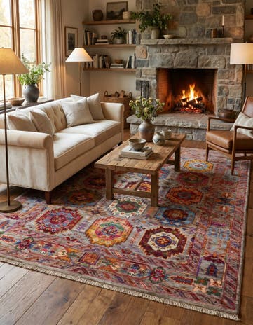 5' 1 x 6' 8 Hand Knotted Ariana Ziegler Rug