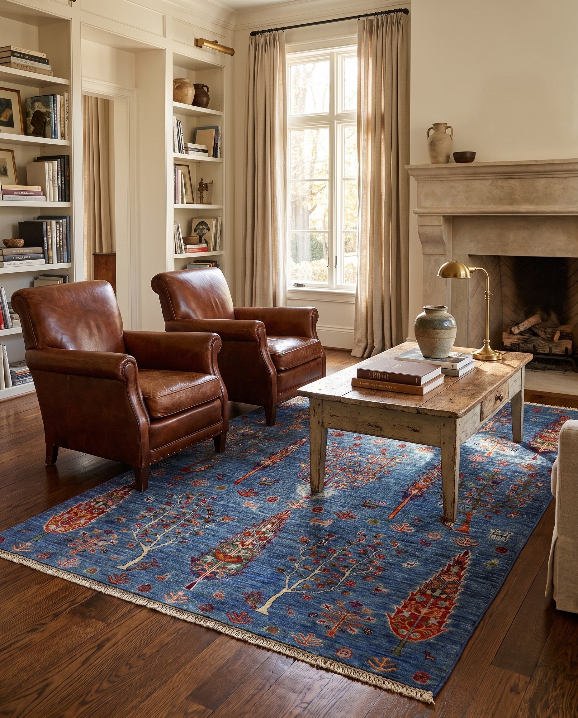 4' 1 x 6' 5 Hand Knotted Ariana Ziegler Rug