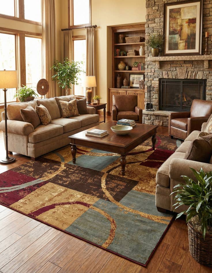 Detail image of 9' x 12' Coffee Shop Rug