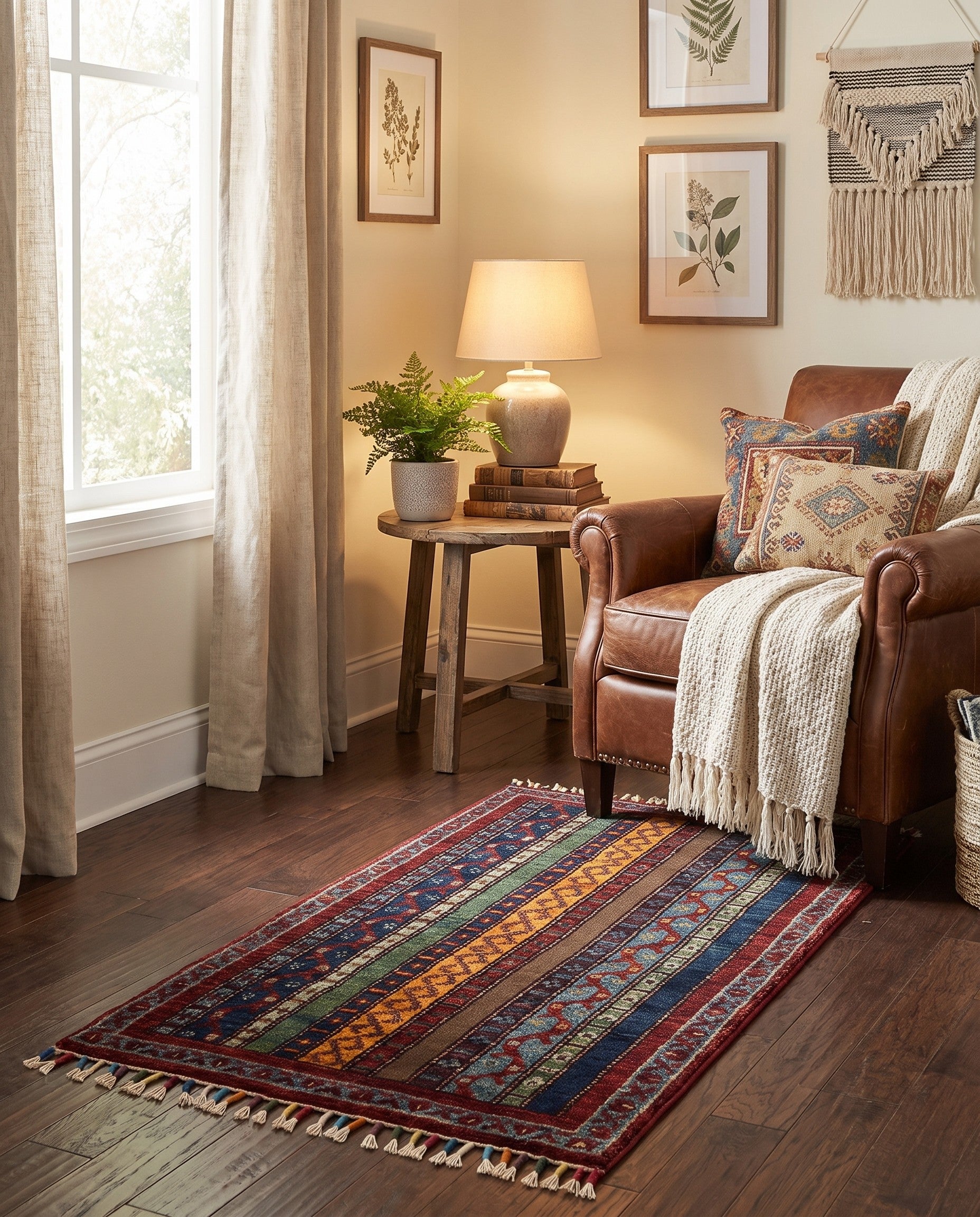 1' 8 x 3' 3 Hand Knotted Kazak Rug
