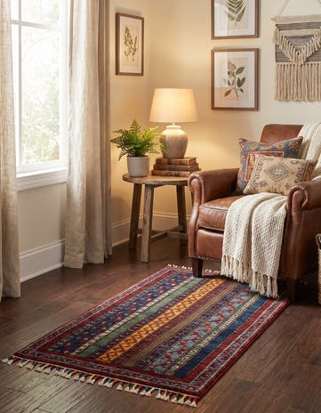1' 8 x 3' 3 Hand Knotted Kazak Rug