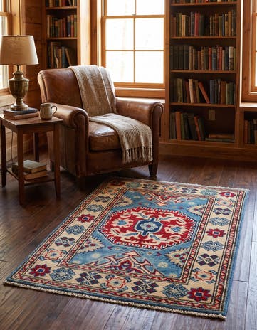 2' x 3' Hand Knotted Kazak Rug