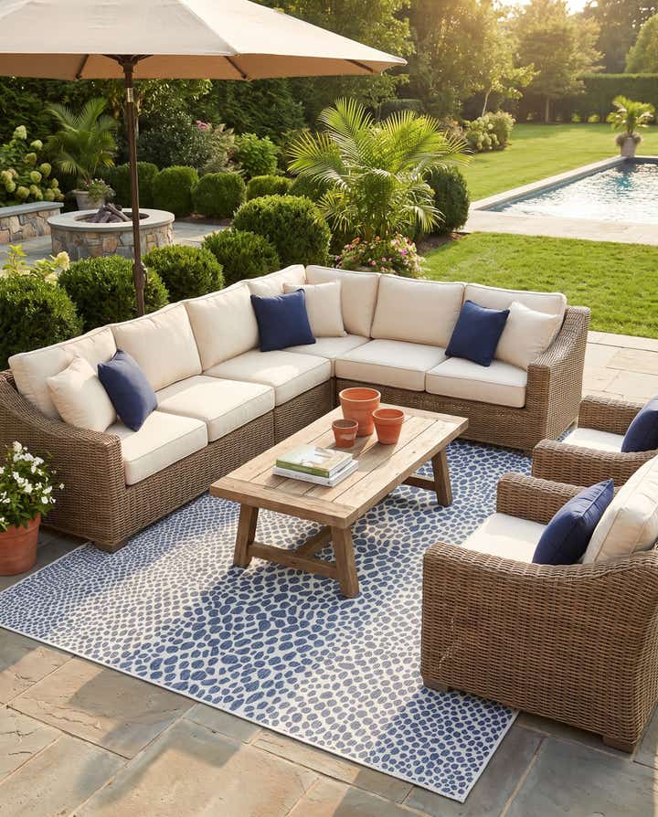 10' x 14' Easy-Clean Jill Zarin Cape Town Indoor / Outdoor Rug