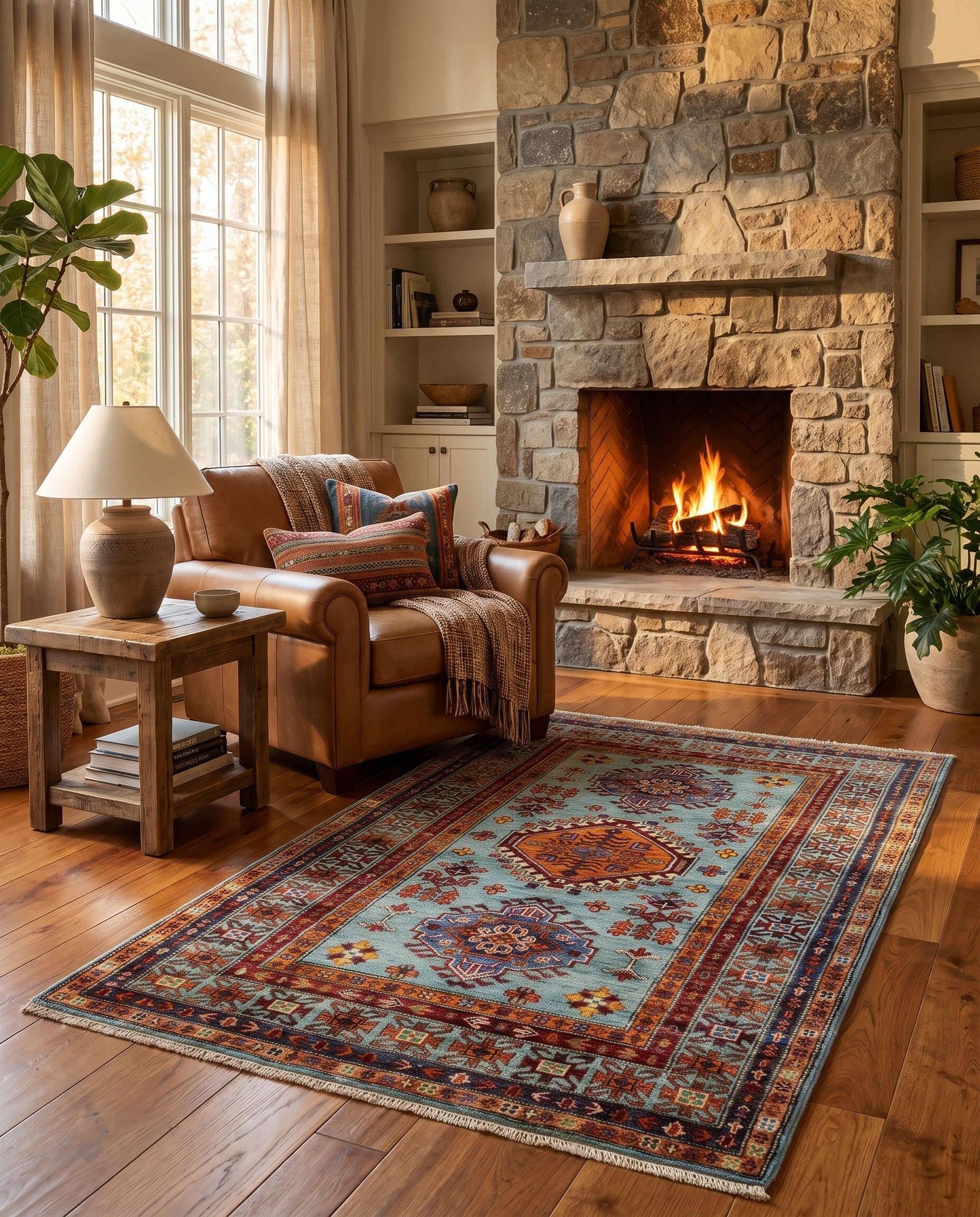 3' 4 x 5' 6 Hand Knotted Kazak Rug