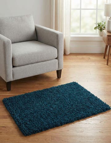 2' x 3' Solid Shag Rug