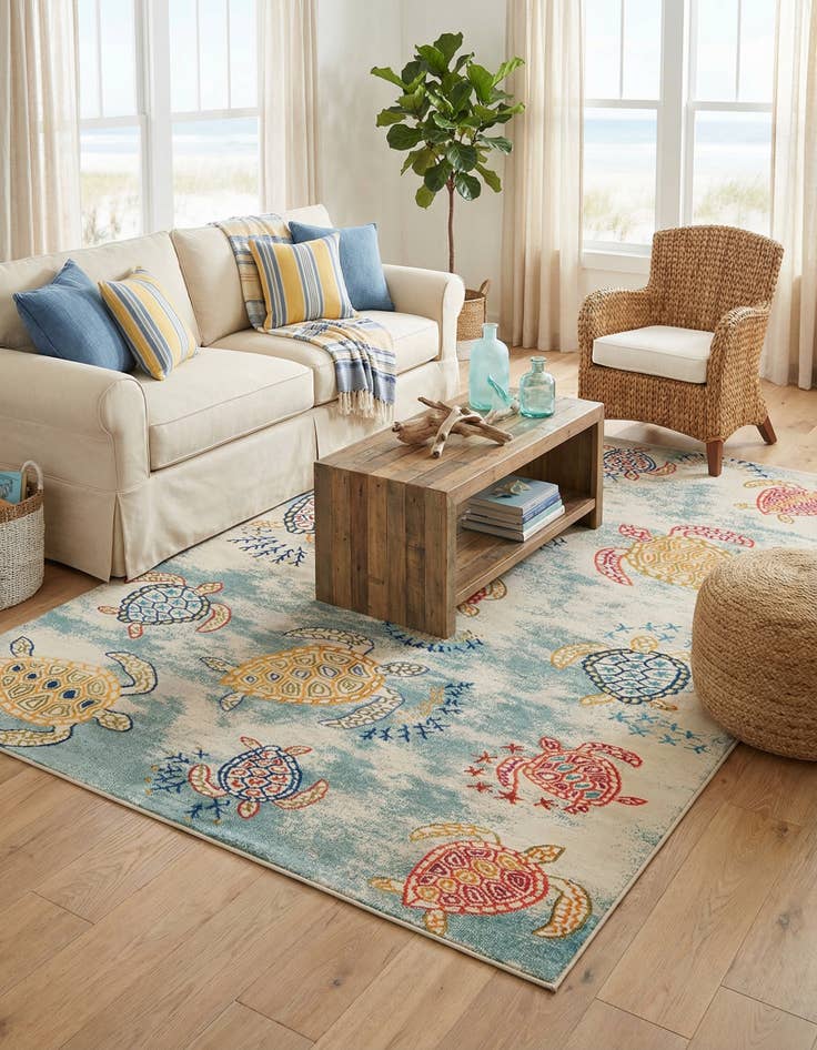 Detail image of 10' x 14' 1  Washable Capri Rug