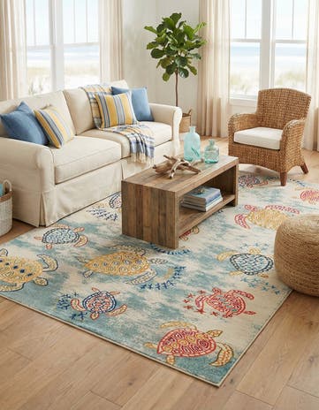 10' x 14' 1 Washable Amalfi Rug