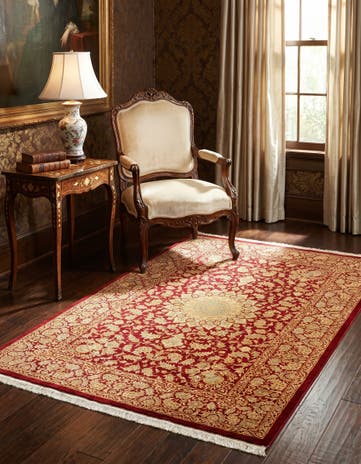 3' 3 x 4' 10 Ghom Silk Rug