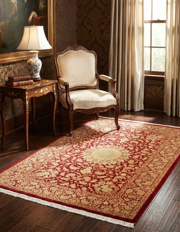 3' 3 x 4' 10 Ghom Silk Rug