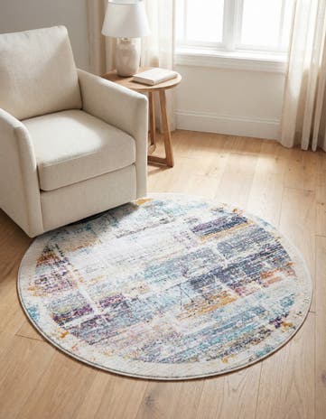 3' 7 x 3' 7 Malibu Round Rug