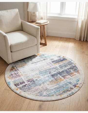 3' 7 x 3' 7 Malibu Round Rug
