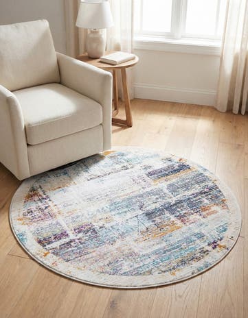 3' 7 x 3' 7 Malibu Round Rug