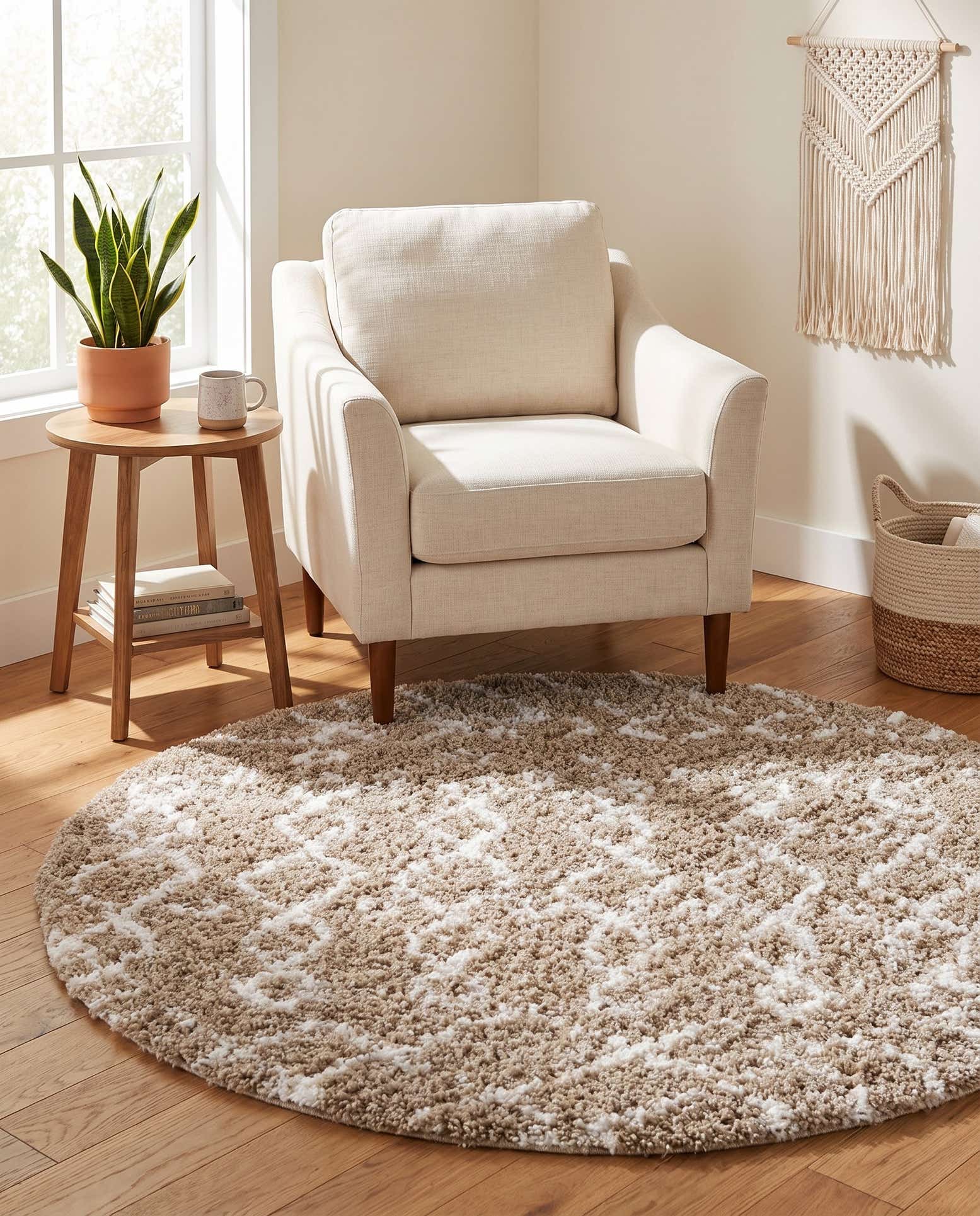 4' x 4' Marrakesh Shag Round Rug