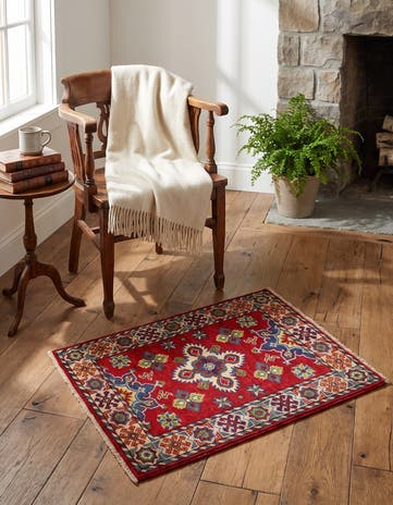 2' x 2' 9 Hand Knotted Kazak Rug