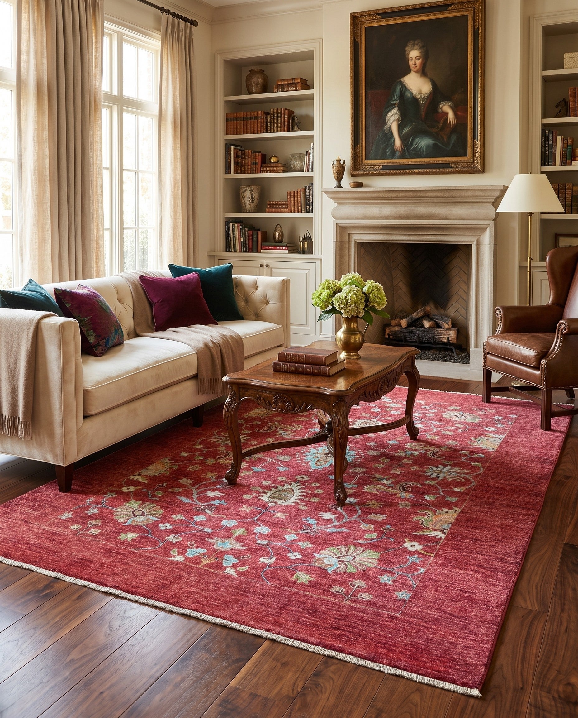 5' 9 x 8' 2 Hand Knotted Ariana Ziegler Rug