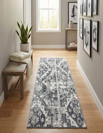 Gray Vega Runner Rug