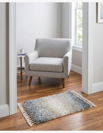 Gray Athena Shag Rug