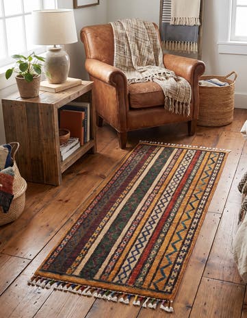1' 8 x 3' 4 Hand Knotted Kazak Rug