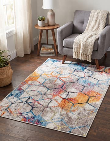 White Andromeda Rug