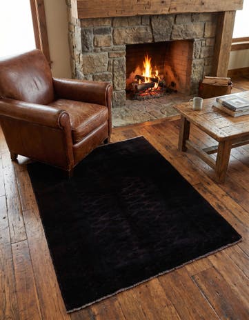 3' 6 x 4' 5 Hand Knotted Balouch Wool Square Rug