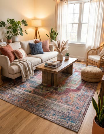 5' 3 x 8' Washable Maahru Rug