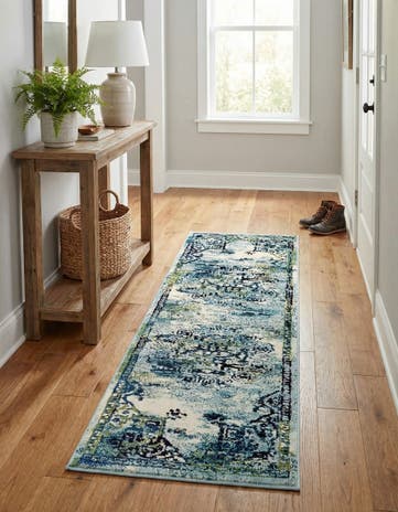 2' 2 x 6' 9 Washable Fleur Runner Rug