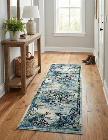 2' 2 x 6' 9 Washable Fleur Runner Rug
