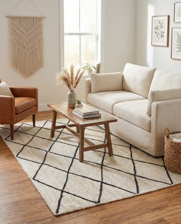  5' 1 x 8'  Hand Braided Jute Rug