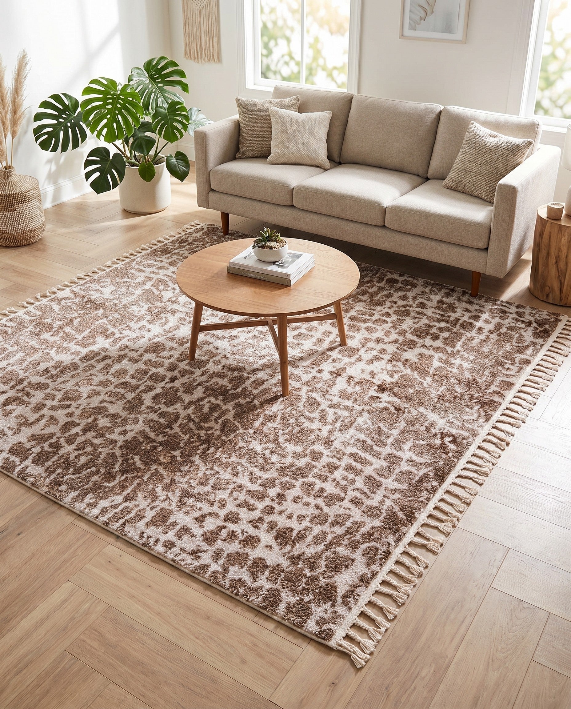 Brown Artemis Square Rug