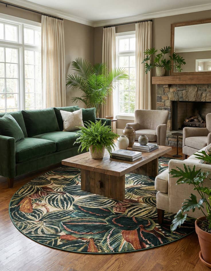 Detail image of 7' 10 x 10' Blossom Oval Rug