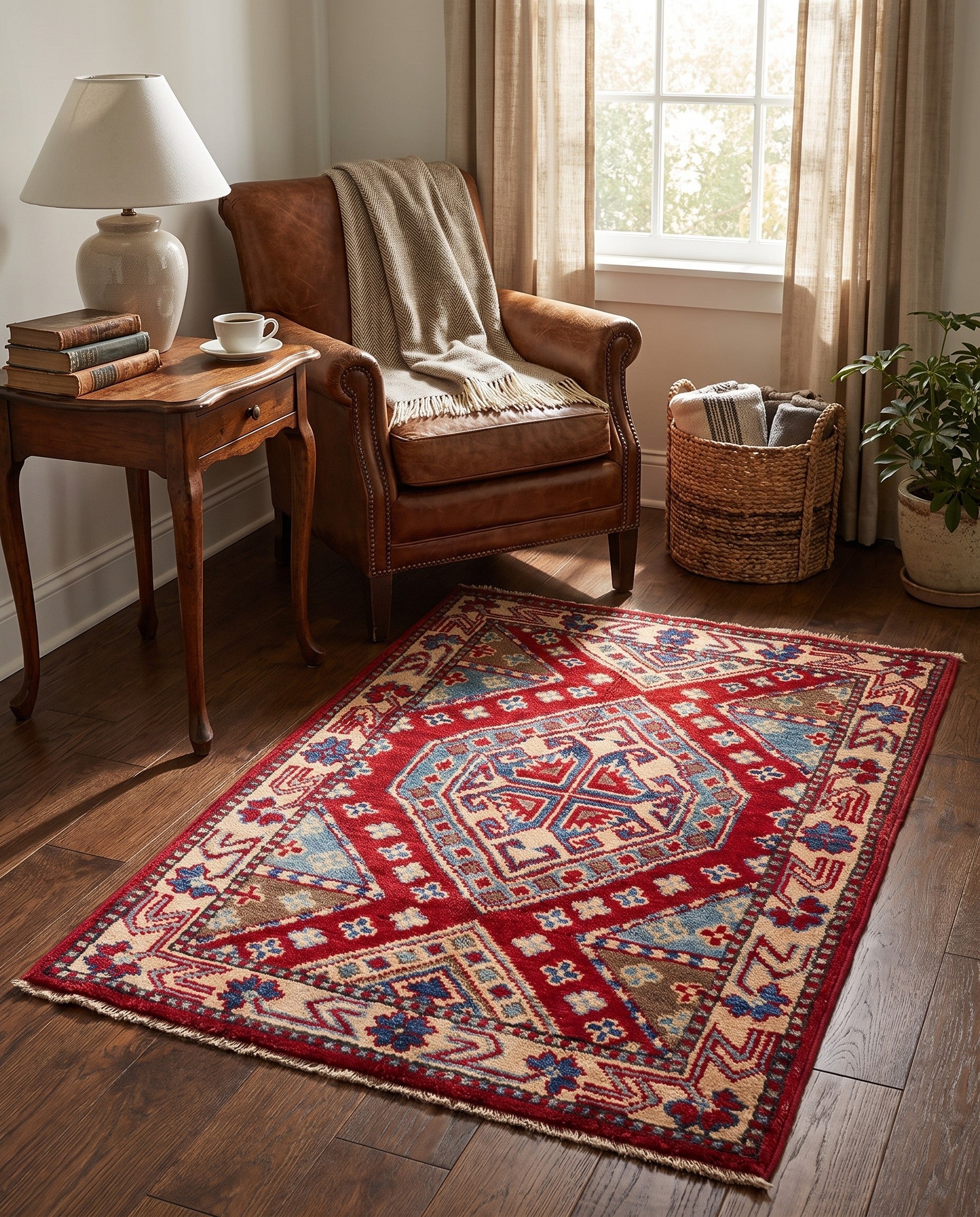 2' 1 x 3' Hand Knotted Kazak Rug