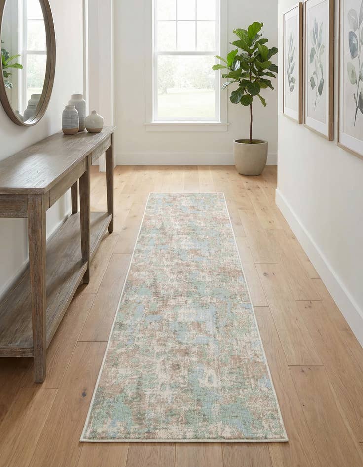 Detail image of 2' x 10' Lotus Runner Rug