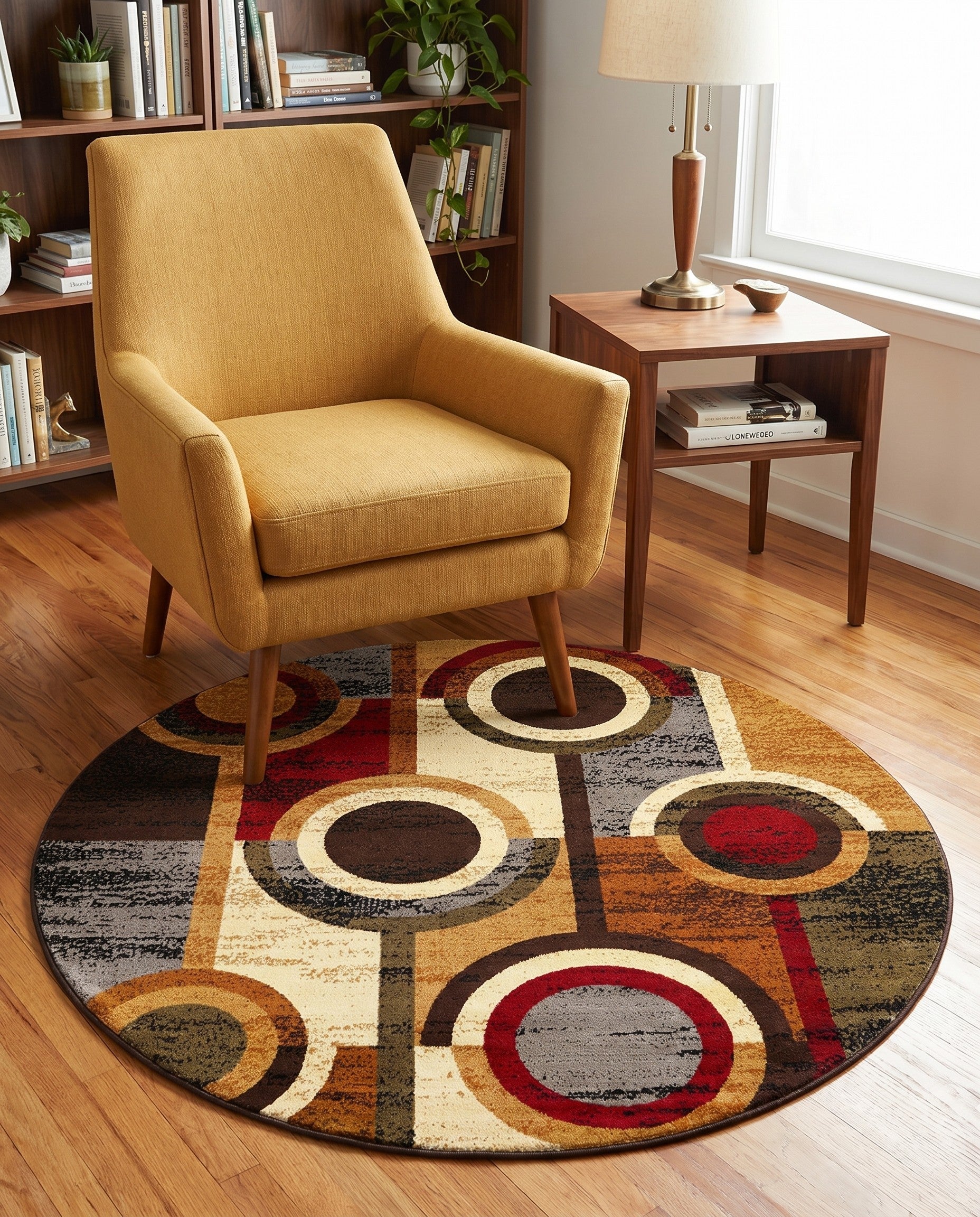 3' 3 x 3' 3 Cafe Round Rug