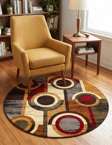 Cafe Round Rug